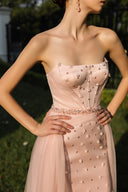 Valérie Pearl Silk Cat-Ear Bustier Couture Gown with Tulle Wings for women, from 21SIX, The Viet Concept