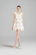 ROSEE de MATIN • BabyDoll White Mini Lace Dress