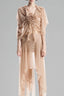 Beige Asymmetrical Wrap Top for women, from Must, Have, The Viet Concept 