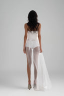 White Sepia Maxi Dress for womne, from Huelley Rose, The Viet Concept 