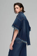 Asymmetric Fringed Hemline Shirt, for GVLUX, The Viet Concept 
