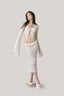 White Donna Del Mare Stretch Lace Set for women, from La Vierge, The Viet Concept 