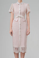  Cream Dential Midi Dress for women, from White Plan, The Viet Concept 