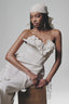 White Floral Pencil Maxi Dress for women, from Keira Tong, the Viet Concept 