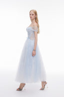 JOSÉPHINE • Carlyn Lace & Tulle Embellished Midi Dress