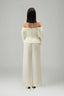 Layla Straight Wide Leg Taffeta Floor Length Pants for women, from Lam Khue, The Viet concept