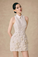 Feuille Garden Embellished Tweed Mini Dress for women, from VONTIER DE MONTIER, The Viet Concept
