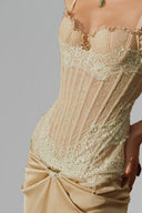  Avocado Valentina Midi  Dress for women, from La Vierge, The Viet Concept 
