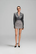 Collar Detail Sculpted Mini Skirt for women, from Keira Tong, The Viet Concept