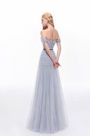 JOSÉPHINE • Abigal Tulle Sculpted Floor-Length Gown