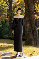 Black Nythera Maxi Dress for woman, from CALISTA, The Viet Concept 
