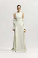 Amelie Dress Hand Appliqué Floral Volume Gown for women, from JENNY K TRAN, The Viet Concept 