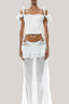 White Mai Maxi Skirt for women, from Huelley Rose, The Viet Concept