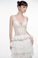 JOSÉPHINE • Kate Embroidered Lace Corset Gown