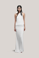  Anchovy Blouson One Shoulder Spandex Floor Length Dress for women, from DAS LA VIE, The Viet Concept 