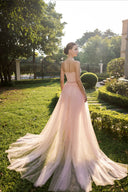 Valérie Pearl Silk Cat-Ear Bustier Couture Gown with Tulle Wings for women, from 21SIX, The Viet Concept