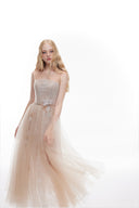 LUCILLA • Kalina Embroidered Lace & Tulle Midi Evening Dress