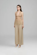 Velore Peplum Plunge Neck Tulle Top for woman, from ARTI, The Viet Concept