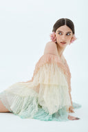 LA VIERGE • Campanilla Ombré Tulle Bell Mini Dress