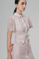 Cream Dential Midi Dress for women, from White Plan, The Viet Concept 