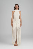 White Elara Maxi Dress for women, from POEM, The Viet Concept 
