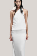  Anchovy Blouson One Shoulder Spandex Floor Length Dress for women, from DAS LA VIE, The Viet Concept 