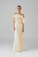 White Divine Petal Top for women, from LINH DOAN, The Viet Concept 