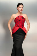 Dana Crystal-Embellished Off-Shoulder Silk Taffeta Gown for women, from 21SIX, The Viet Concept