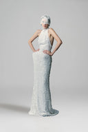 HA THANH VIET • Atalia Crystal-Embellished Sequin Column Gown