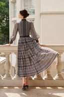 ROSEE de MATIN • Tiger Pattern Midi Dress