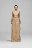 Ethereal Guipure Lace Long Sleeve Maxi Dress for women, from IHF STUDIO, The Viet Concept 