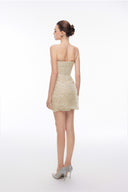 LUCILLA • Kaelis Lace Ruched Tulle Mini Cocktail Dress