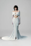 HA THANH VIET • Palatine Draped Stretch Jersey Maxi Dress