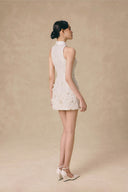 Feuille Garden Embellished Tweed Mini Dress for women, from VONTIER DE MONTIER, The Viet Concept