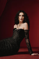 Tame Lumière Glitter Tulle Lace Evening Gown for women, from JOSEPHINE, The Viet Concept