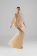 Grace Gored See-Through Tulle Floor Length Skirt for woman, from ARTI, The Viet Concept