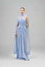 Marivelle Sheath Scarf Neck Chiffon Floor Length Dress for women, from Maison Des Copains, The Viet Concept 