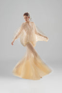 Grace Gored See-Through Tulle Floor Length Skirt for woman, from ARTI, The Viet Concept