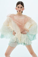 LA VIERGE • Campanilla Ombré Tulle Bell Mini Dress