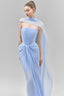 Marivelle Sheath Scarf Neck Chiffon Floor Length Dress for women, from Maison Des Copains, The Viet Concept 