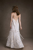 KEIRA TONG • Floral Vine Embroidered Lace Gown