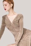 CALISTA • Glory V-Line Neck Tight Dress