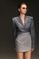 Tailored V-Neck Structured Shirt for women, from Keira Tong, The Viet Concept