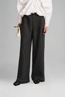 White Draped Balloon Blouse for women, from Lecia, The Viet Concept 