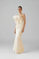 White Divine Petal Top for women, from LINH DOAN, The Viet Concept