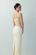 BYDI • Niel Beaded Mesh Silk Evening Gown