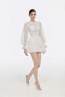 Victoria Lace Corseted Mini Dress Set for women, from JOSEPHINE, The Viet Concept 