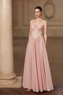 Fae Embellished Corset Gown in Blush Pink for women, from JOSEPHINE, The Viet Concept 