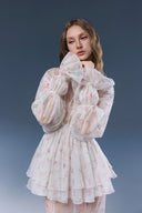 Poppy Floral Chiffon Layered Maxi Dress for women, from JOSEPHINE, The Viet Concept 