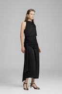 Black Steiner Haler Neck Maxi Dress for women, from Lam.D, The Viet Concept 